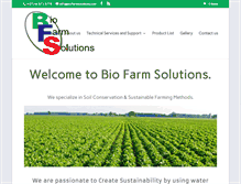 Tablet Screenshot of biofarmsolutions.com